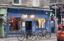Home bar blue shop front 