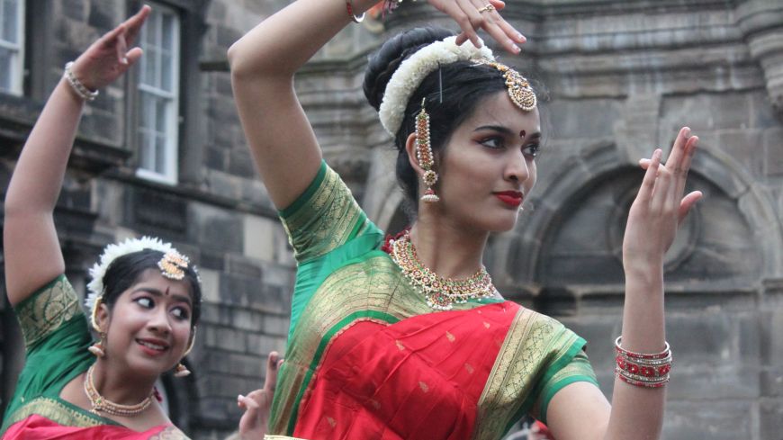 Dancers at Edinburgh Diwali