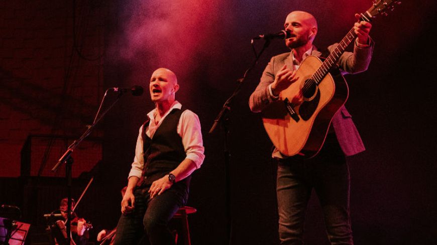 Simon and Garfunkel Through the Years on stage