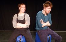 Hannah Bradley (Mel) and Johnny Cameron (Tony) in Arrivals