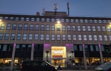 Yotel Edinburgh at night