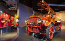 An early fire engine in the Museum of Scottish Fire Heritage
