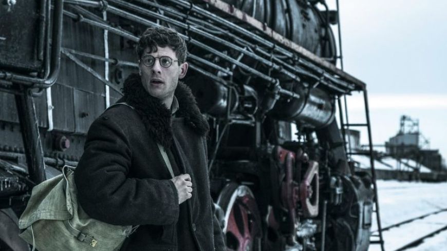 Gareth Jones (James Norton) arriving in Soviet Ukraine.