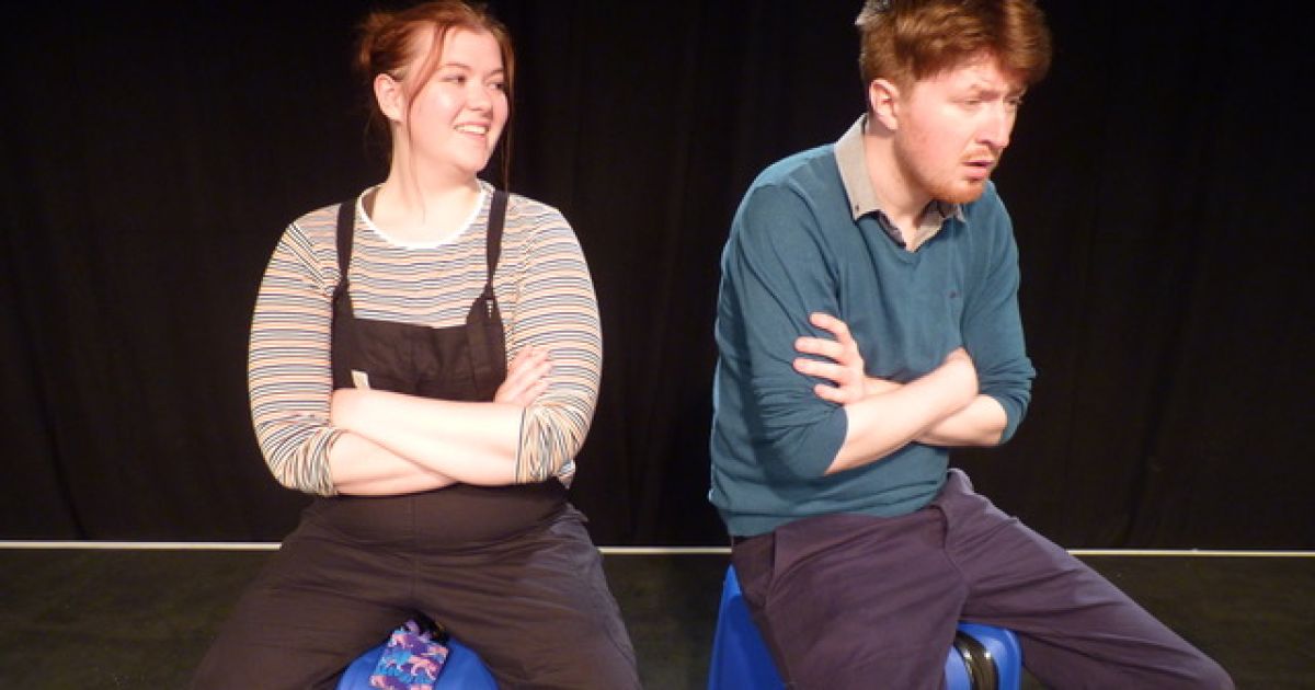 Hannah Bradley (Mel) and Johnny Cameron (Tony) in Arrivals