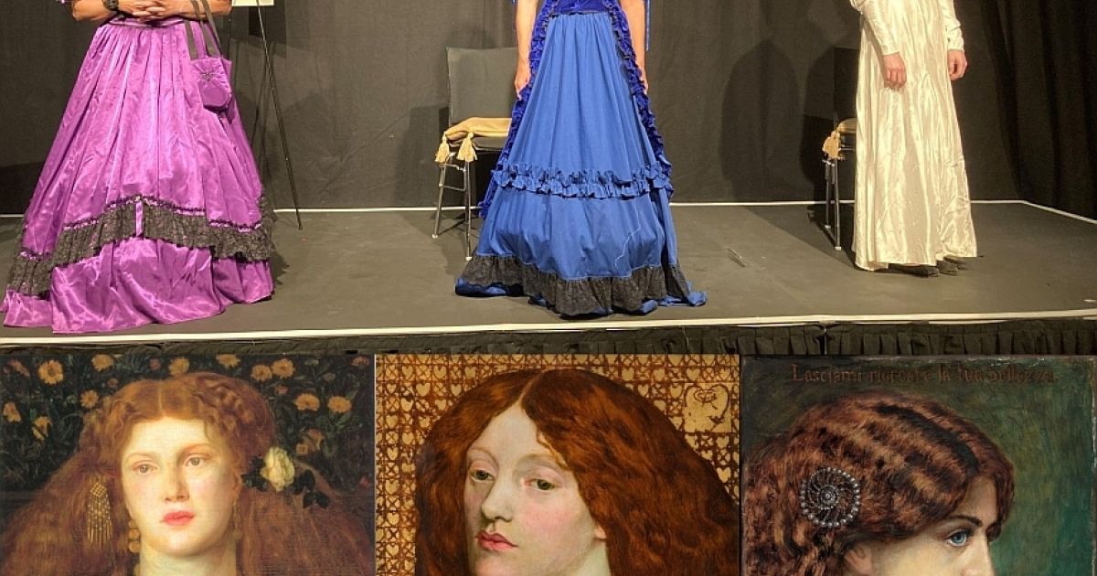 The three muses and lovers of Dante Rossetti, in Rossetti's Women