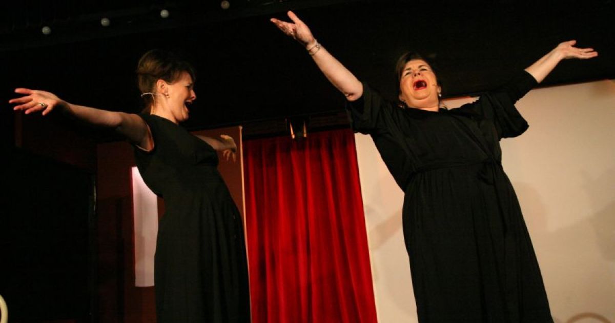 Hilary Lyon and Elaine C Smith as Kate and Mary in The Sweetest Growl