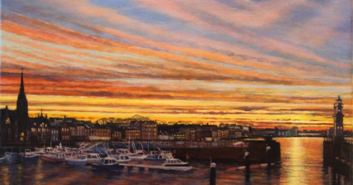 Winter Sunset over Newhaven