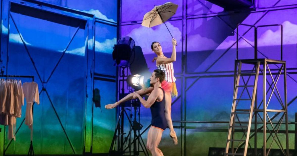Javier Andreu and Sophie Martin as the Lifeguard and Aphrodite in Starstruck (Andy Ross)