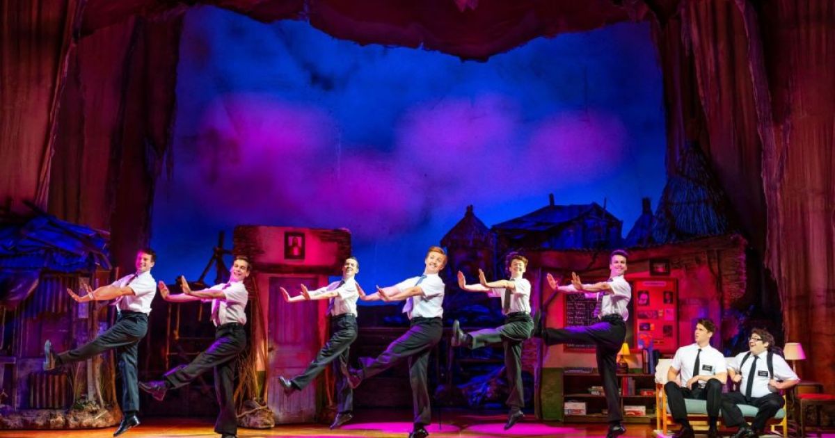 Six Elders from The Book of Mormon dancing