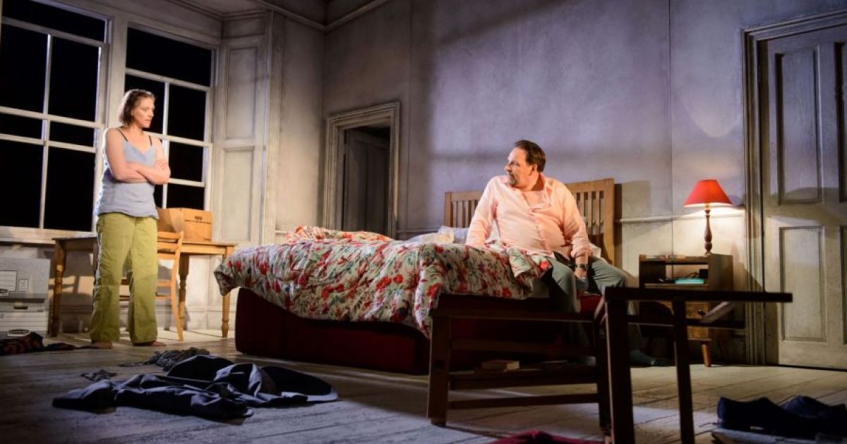 Neve McIntosh and Peter Forbes in The Scent of Roses, credit, Tim Morozzo