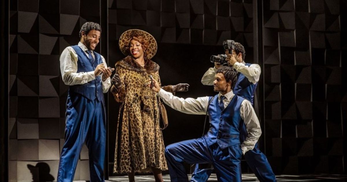 Carly Mercedes Dyers as Faye Treadwell and three of the company of The Drifters Girl 2024 tour_picture credit The Other Richard
