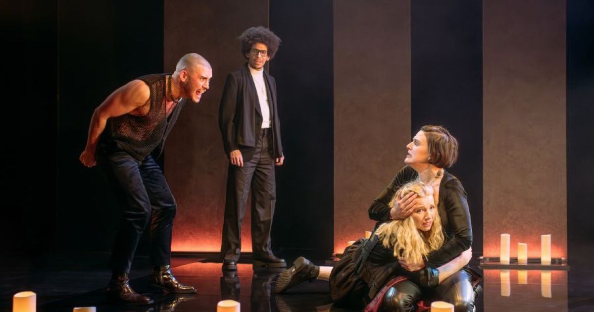 Cast of James V Katherine, 2024, Sean Conor, Benjamin Osugo, Alyth Ross, Catriona Faint - picture credit Mihaela Bodlovic