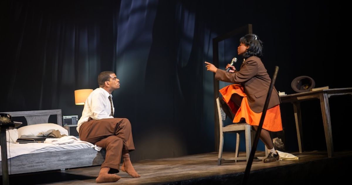 Caleb Roberts and Shannon Hayes in The Mountaintop